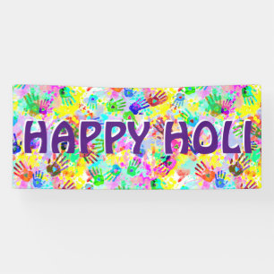 holiES - hands splashes coloured grunge pattern 2 Banner