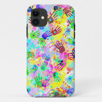 holiES - hands splashes coloured grunge pattern 2