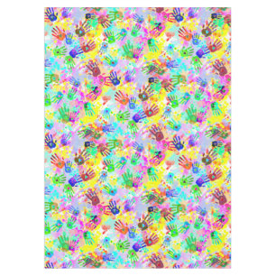 holiES - hands splashes coloured grunge pattern 2 Tablecloth