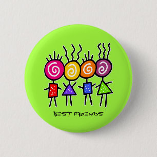 holiES - HOLI BEST FRIENDS + your ideas 6 Cm Round Badge