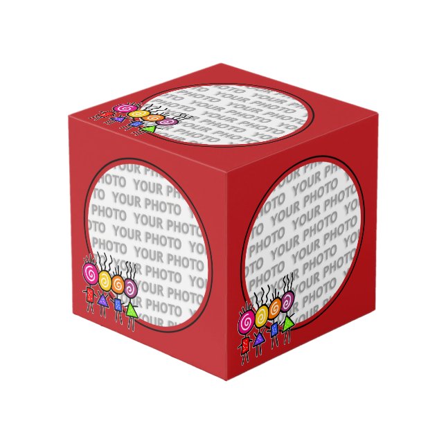 holiES - HOLI BEST FRIENDS + your ideas Cube (Front Angled)
