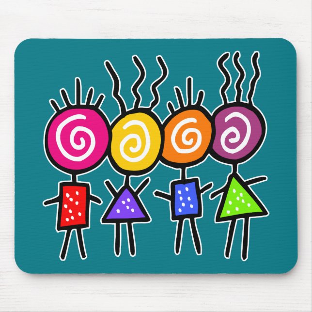 holiES - HOLI BEST FRIENDS + your ideas Mouse Pad (Front)
