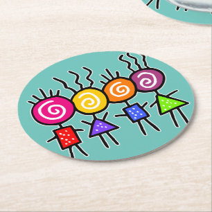 holiES - HOLI BEST FRIENDS + your ideas Round Paper Coaster