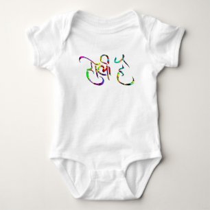 holiES - HOLI HAI sanskrit 1 + your backgr. Baby Bodysuit
