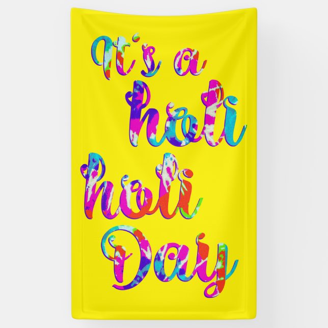 holiES - IT'S A HOLI HOLI DAY + your backgr. Banner (Vertical)