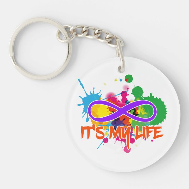 holiES - Lemniscate - It's my Life Splashes Key Ring (Front)