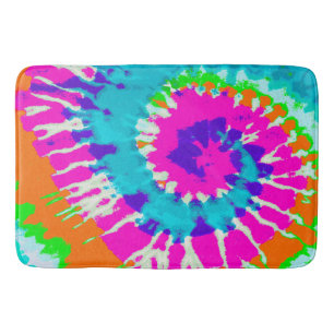 holiES - Power Spiral Batik Style Bath Mat