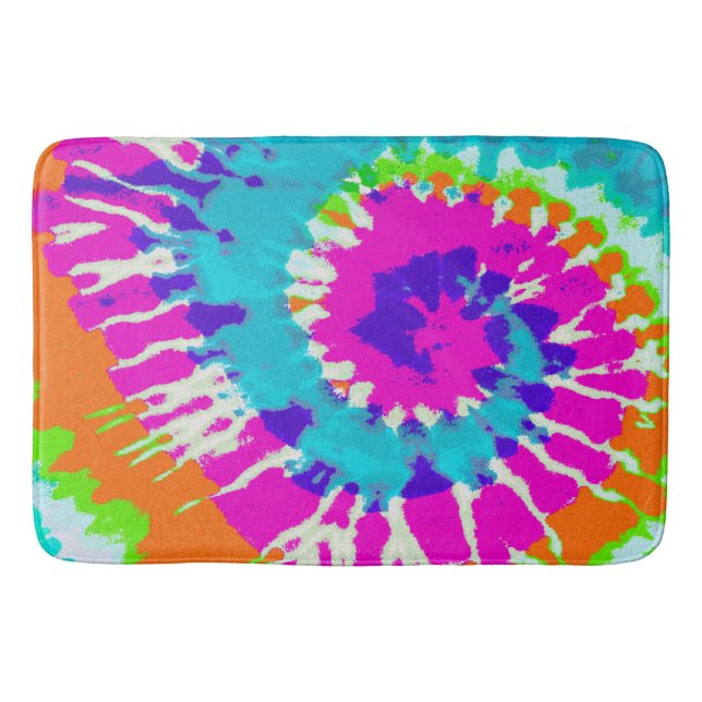 holiES - Power Spiral Batik Style Bath Mat (Front)