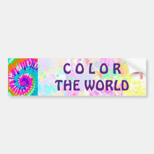 holiES - Power Spiral Batik Style Bumper Sticker