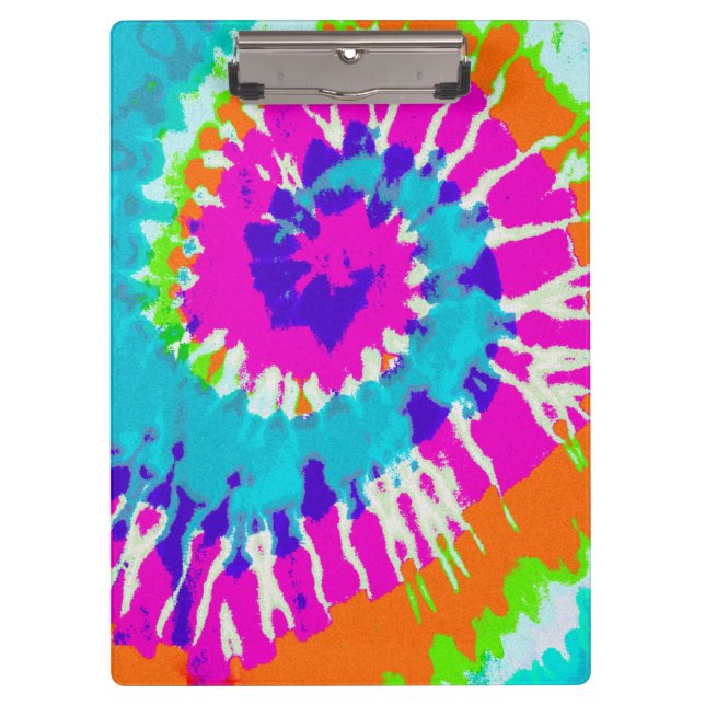 holiES - Power Spiral Batik Style Clipboard (Front)