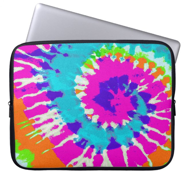 holiES - Power Spiral Batik Style Laptop Sleeve (Front)