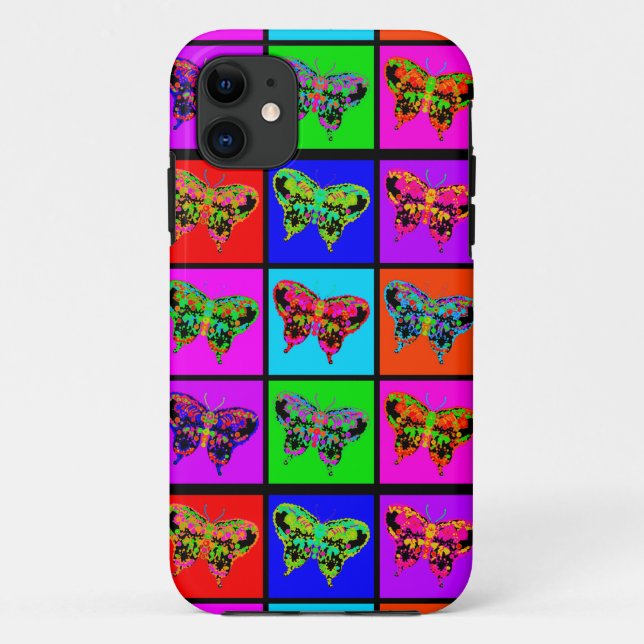 holiES - Psychedelic Butterflies Mosaic Case-Mate iPhone Case (Back)