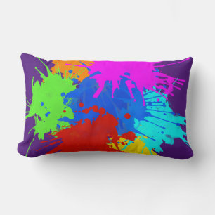 holiES - Splashes round 2 + your ideas Lumbar Cushion