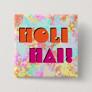 holiES - Splashes seamless pattern pastel 1 15 Cm Square Badge