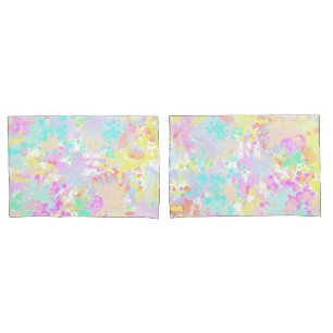holiES - Splashes seamless pattern pastel 1 Pillowcase