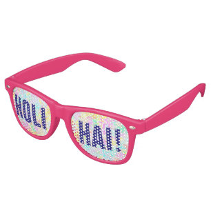 holiES - Splashes seamless pattern pastel 1 Retro Sunglasses