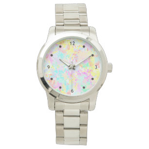 holiES - Splashes seamless pattern pastel 1 Watch