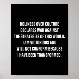 Holiness Over Culture Declares War Against The Str Poster