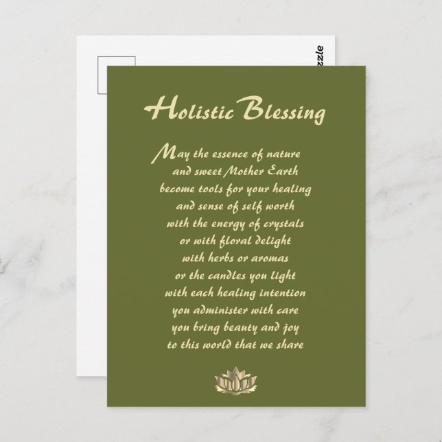 Holistic Blessing  Postcard (Front/Back)