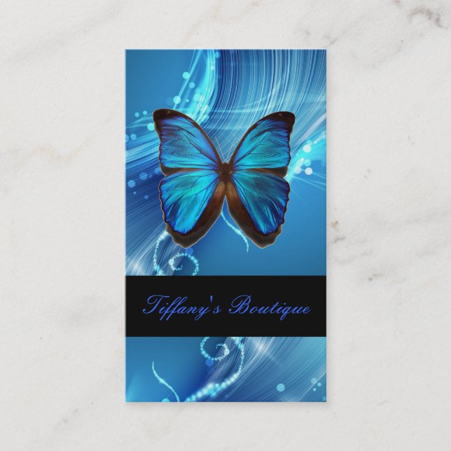 Holistic butterfly yoga fashion beauty salon SPA Business Card (Front)