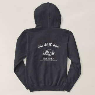 Holistic Dog Breeder Unisex White Design  Hoodie