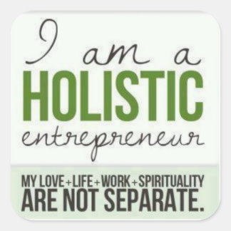 Holistic Entrepreneur Square Sticker