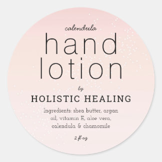 Holistic Healing Spa Product Sticker Label