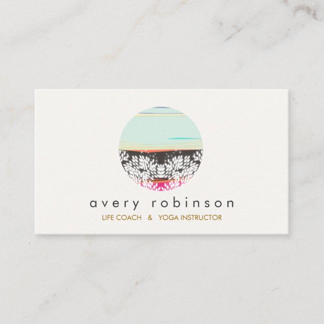 Holistic Health and Healing Arts Sunrise Logo Business Card (Front)