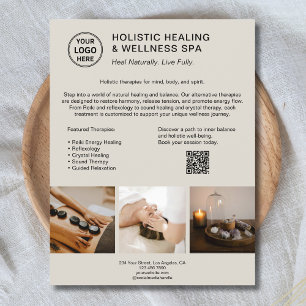Holistic Health Therapist Promotional Business  Flyer