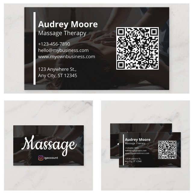 Holistic Massage and Wellness Services Business Card (Holistic Massage and Wellness Services Business Card
)