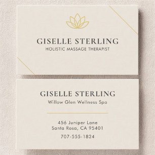 Holistic Massage Therapist Business Card
