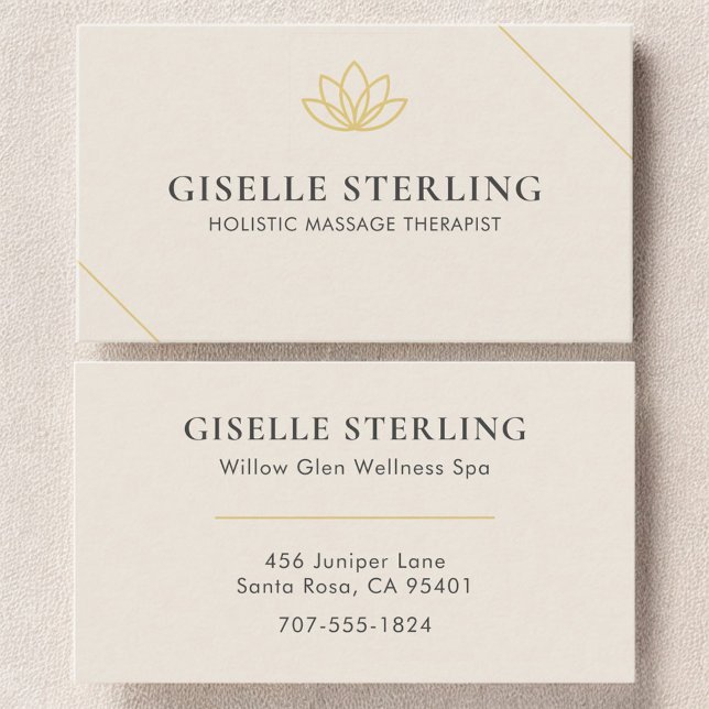 Holistic Massage Therapist Business Card (Creator Uploaded)