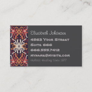 Holistic Massage Therapy Business Card