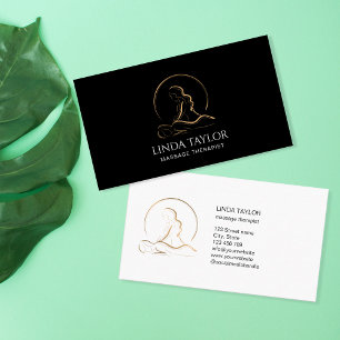 Holistic Massage Therapy Healer Energy Business Ca Business Card