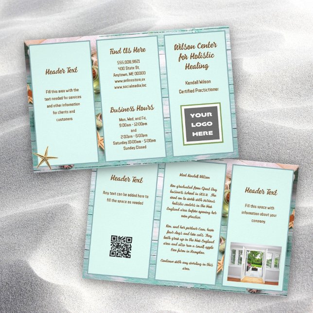 Holistic Spa Retreat Small Folded Brochure (Creator Uploaded)