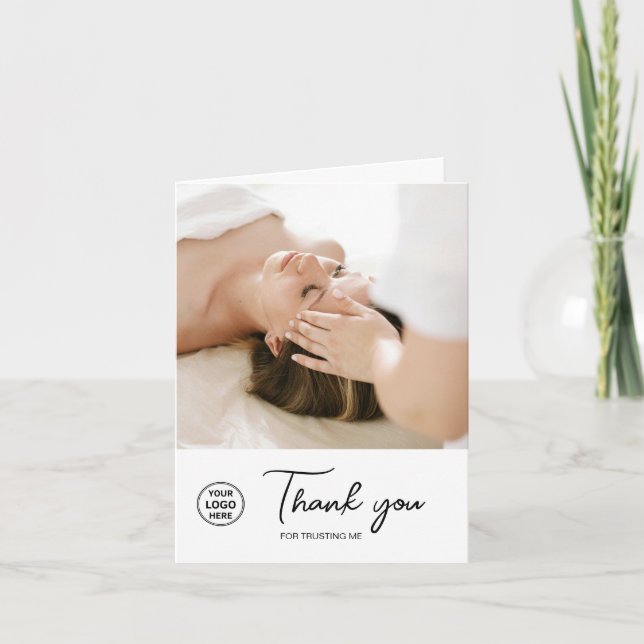 Holistic Therapist Health Coach Thank You Card (Front)