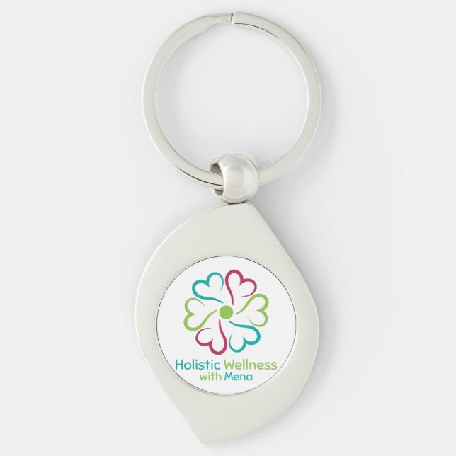 Holistic Wellness with Mena  Key Ring (Front)