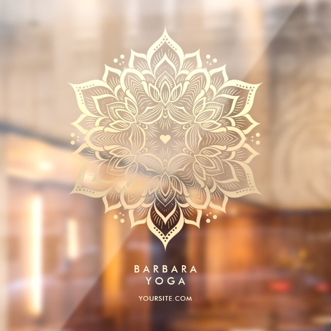 Holistic Yoga Personal Trainer Elegant Mandala  (Sheet 2)