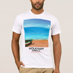 Holkham Norfolk Beach travel poster T-Shirt