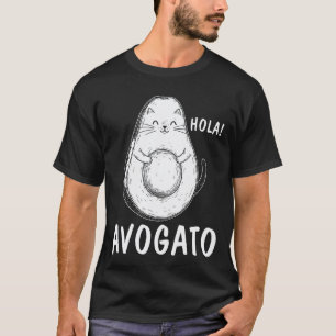 Holla avogato Cute cat Avocado for Girls Women T-Shirt