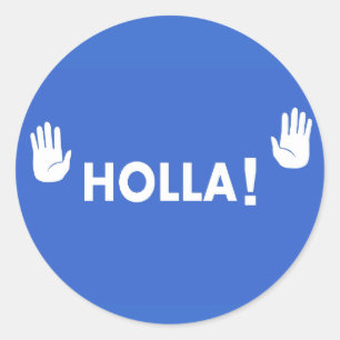 Holla Classic Round Sticker