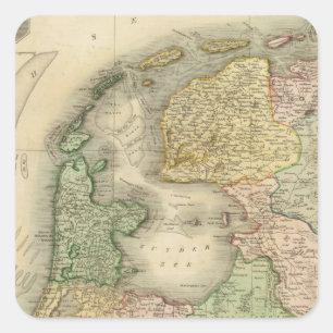 Holland 2 square sticker