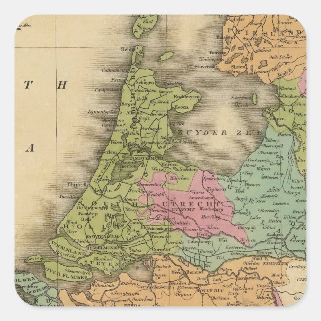 Holland 3 square sticker (Front)