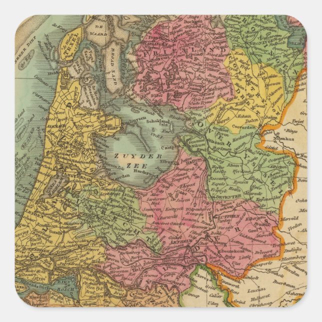 Holland 3 square sticker (Front)