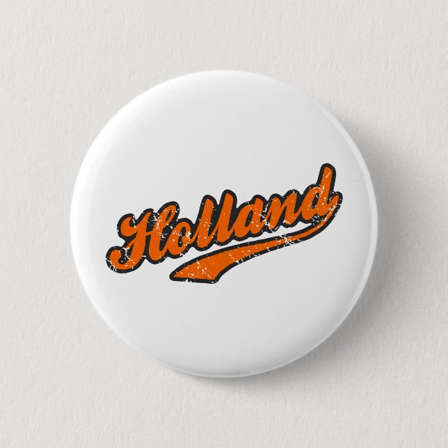 Holland 6 Cm Round Badge (Front)
