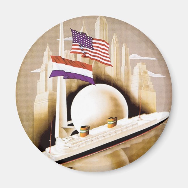 Holland America Line New York Magnet (Front)