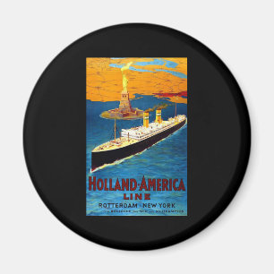 Holland America Line Rotterdam New York Magnet