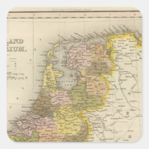 Holland And Belgium 2 Square Sticker