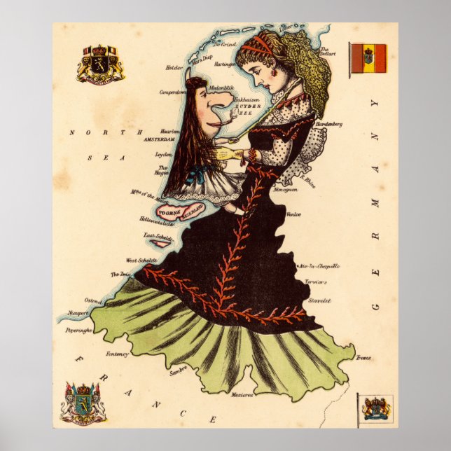 Holland and Belgium Poster (Front)