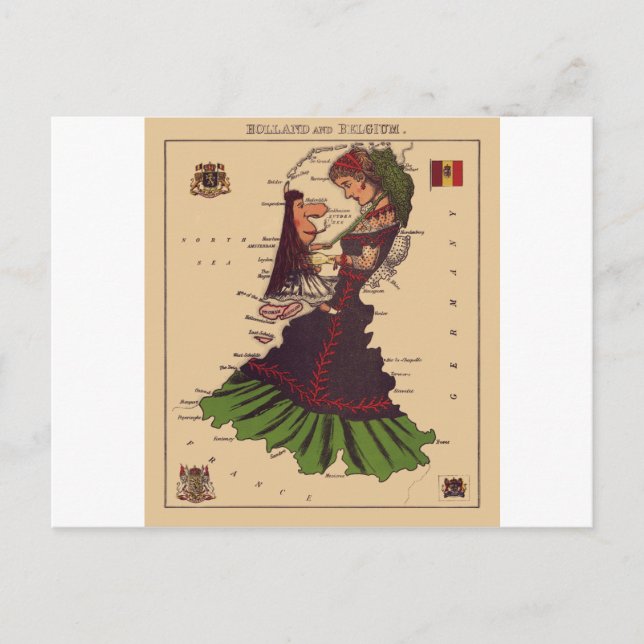 Holland & Belgium Postcard (Front)